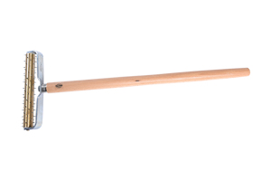 WD Stachelwalze 180mm komplett Walzenkörper Messing, Holzstiel #320100